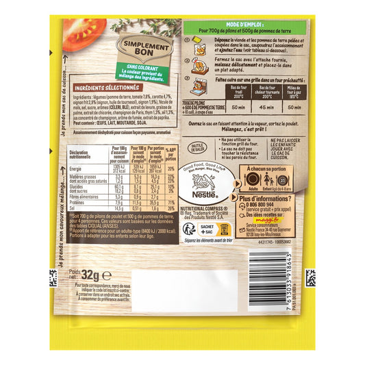 Papillotes Poulet Façon Paysanne MAGGI