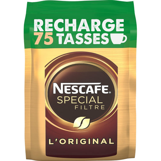Café Soluble Spécial Filtre NESCAFE la recharge de 150g - 75 tasses