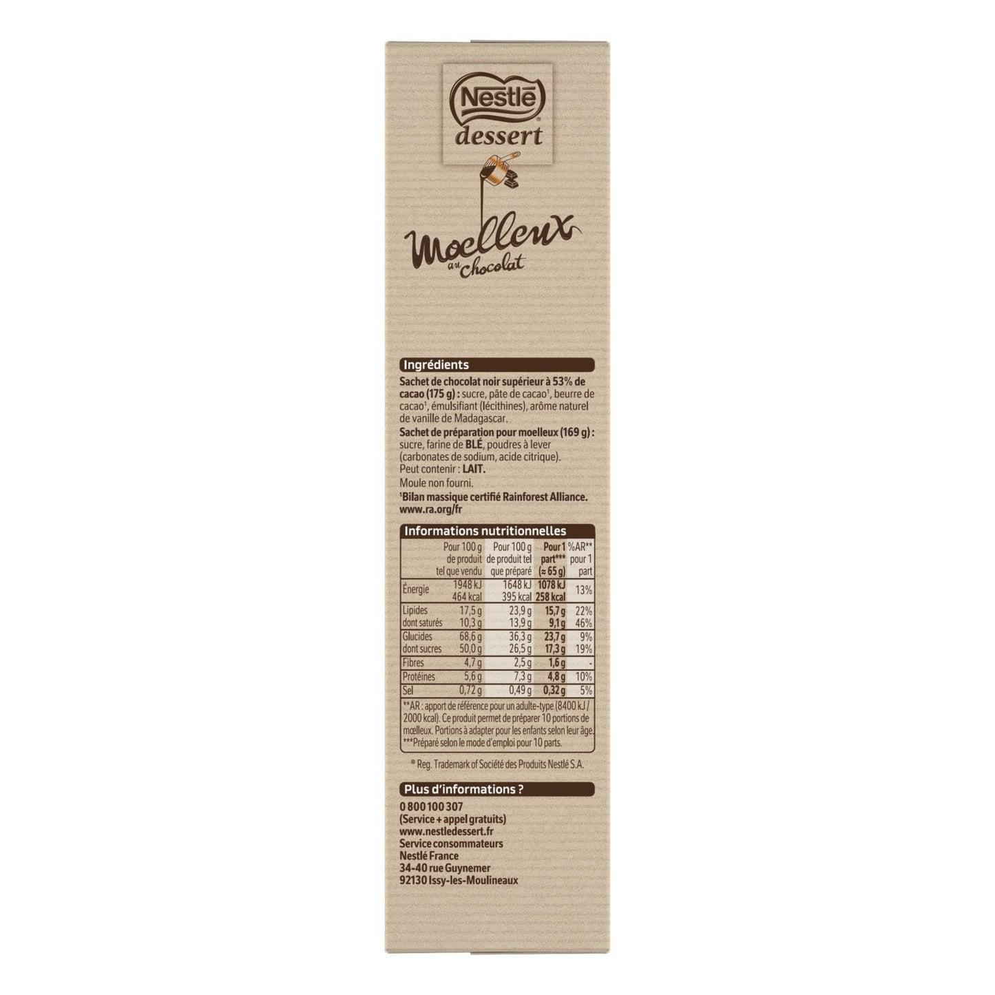 Preparation for Soft Chocolate Cake NESTLE DESSERT
