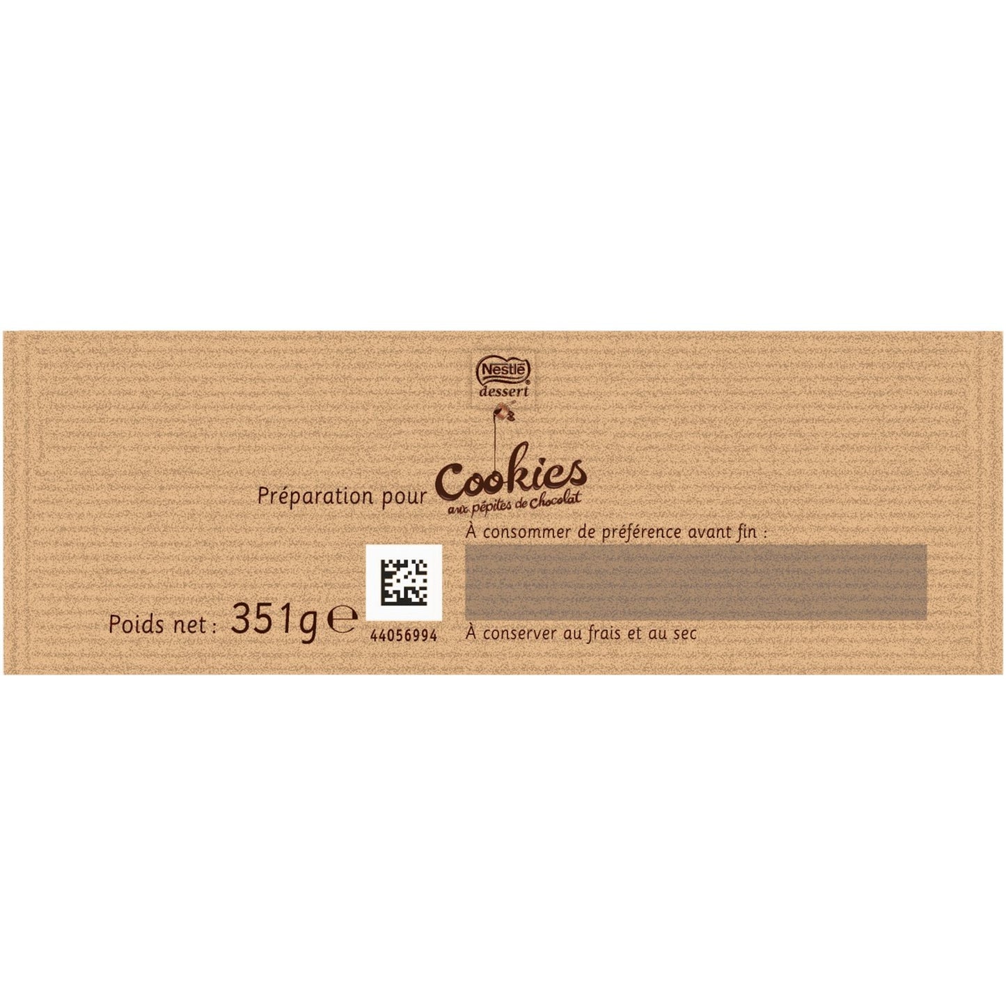 Préparation pour Gâteau Cookies aux Pépites de Chocolat NESTLE DESSERT
