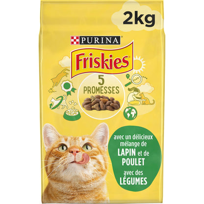 Croquettes pour Chat au Lapin/poulet/légumes PURINA FRISKIES