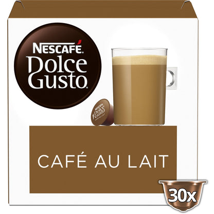 Café au Lait Capsules Intensité 7 NESCAFE DOLCE GUSTO