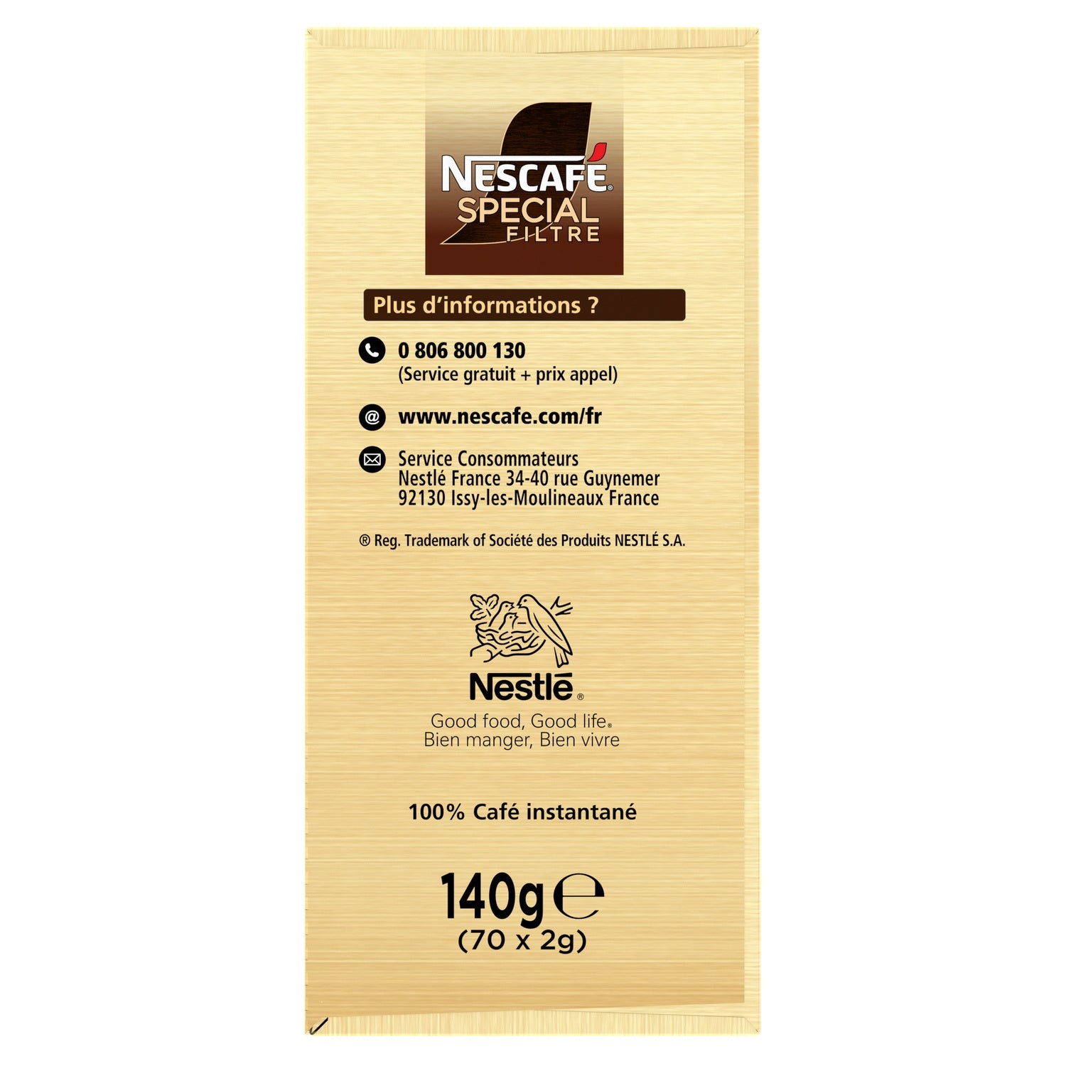 Café Soluble Spécial Filtre L'Original NESCAFE 