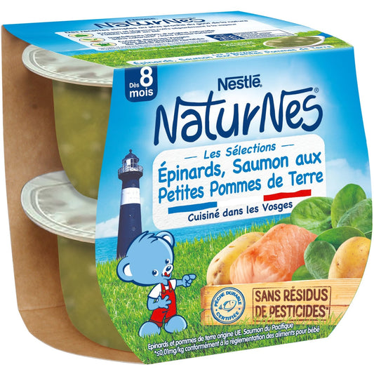 Baby Dish From 8 Months, Spinach Salmon NATURNES