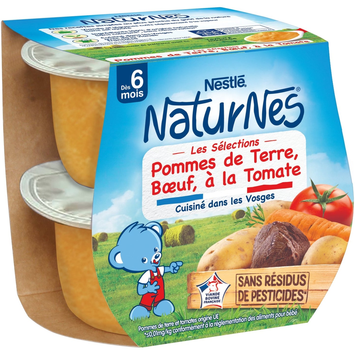 Baby Dish From 6 Months Potatoes Beef Naturnes NESTLE Selections