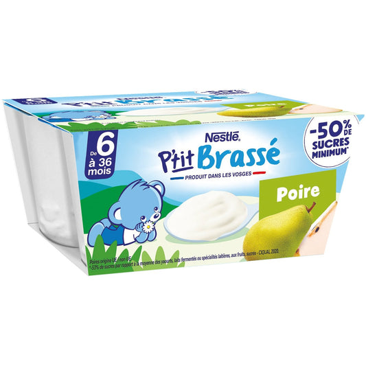 Dessert Bébé Dés + 6 Mois, Poire NESTLE 4 pots de 90g