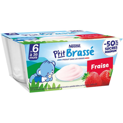 Baby Desserts 6+ Months, Strawberry NESTLE P'TIT BRASSE