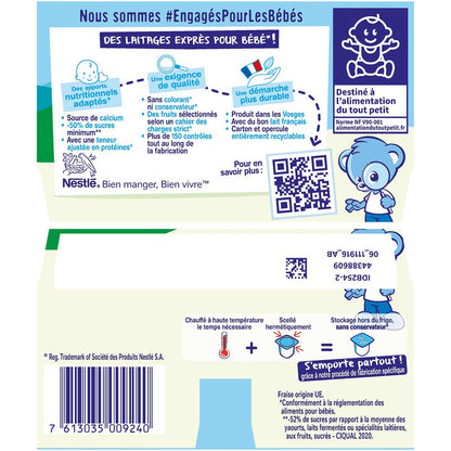 Babydesserts ab 6 Monaten, Erdbeere NESTLE P'TIT BRASSE