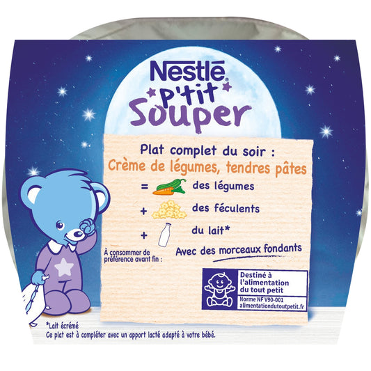 Plat Bébé du Soir Dès 12 Mois Légumes P'tit Recette NESTLE