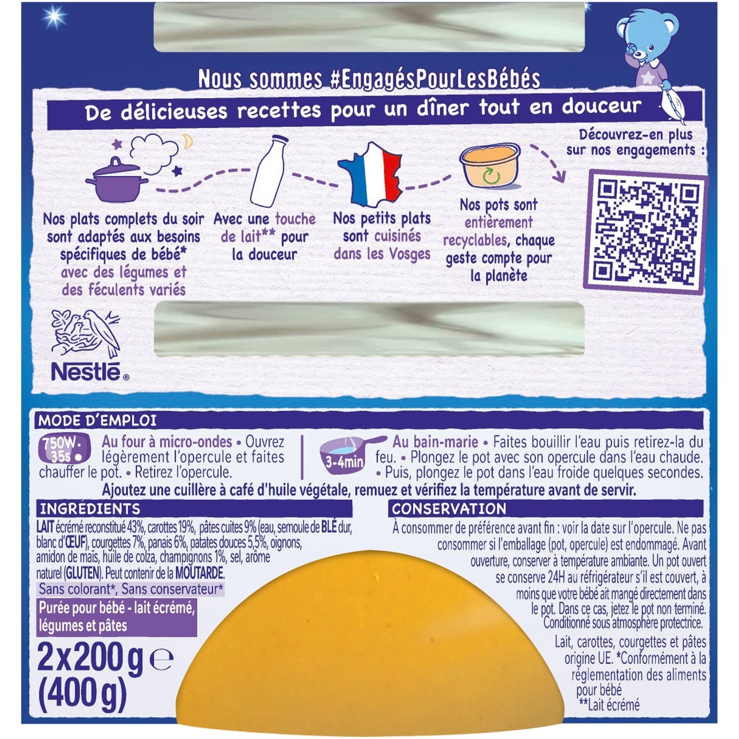 Baby Evening Meal From 12 Months Vegetables P'tit Recette NESTLE