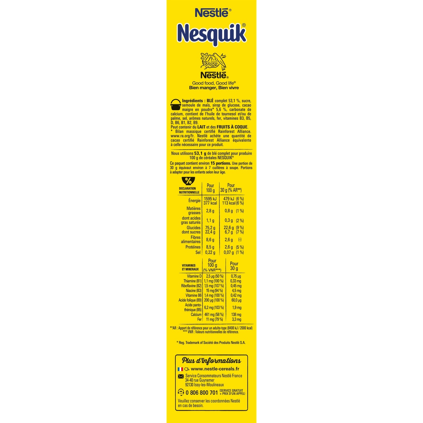 Céréales au Chocolat NESQUIK