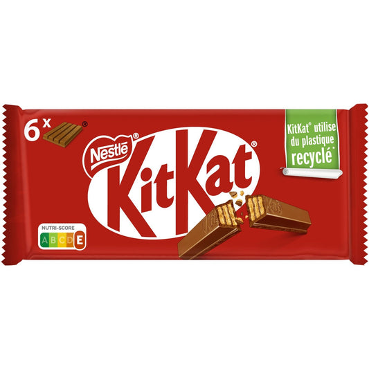 Barres Chocolatées Lait KITKAT les 6 barres de 41,5g