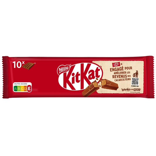 Barres Chocolatées Lait KITKAT les 10 barres de 41.5g