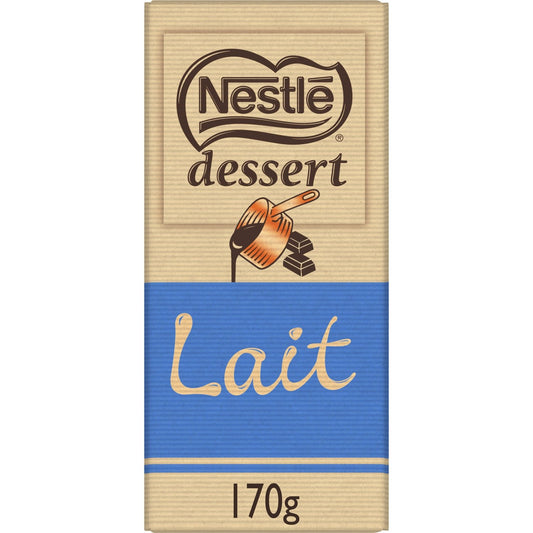 Tablette de Chocolat Lait Nestlé Dessert NESTLE la tablette de 170g