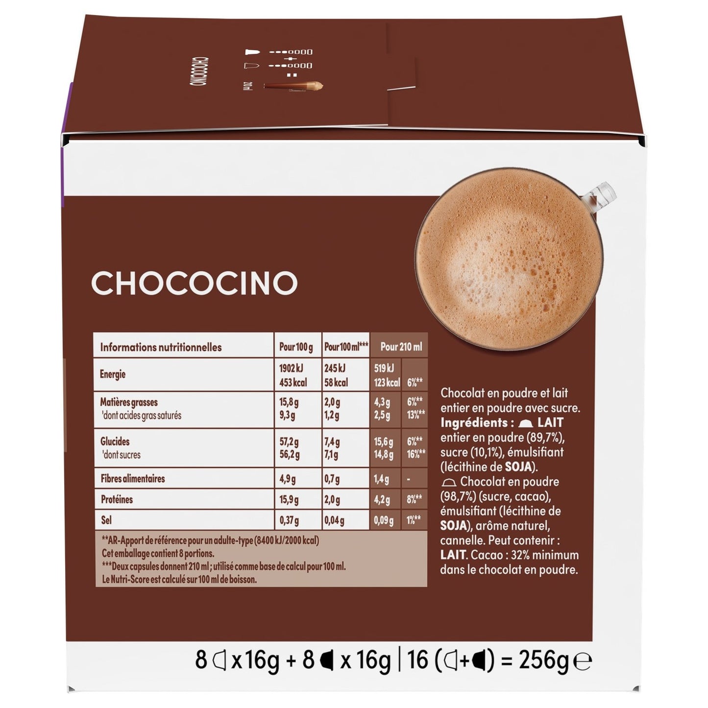 Chocolat Chaud Capsules Chococino NESCAFE DOLCE GUSTO