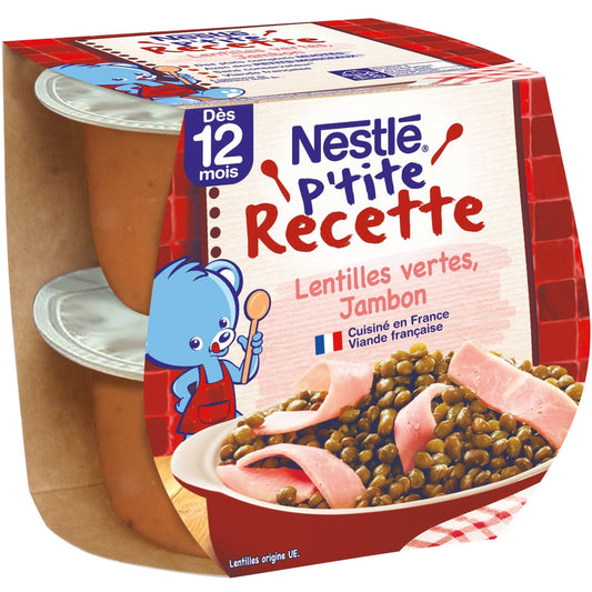 Babygericht ab 12 Monaten Grüne Linsen Schinken Kleines Rezept NESTLE