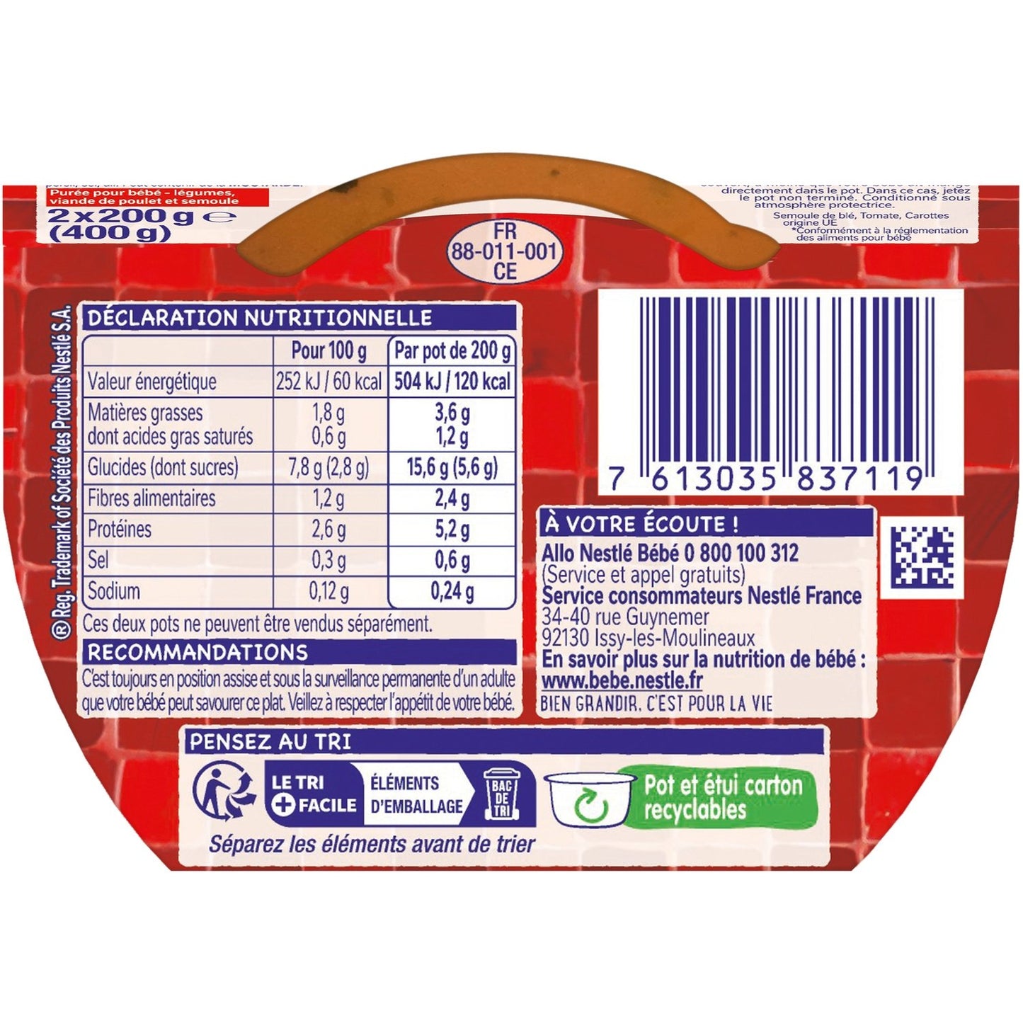 Baby Dish From 8 Months Couscous Little Recipe NESTLE