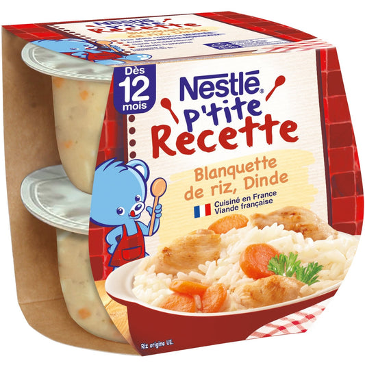 Babygericht ab 12 Monaten Blanquette Reis Truthahn P'tite Rezept NESTLE