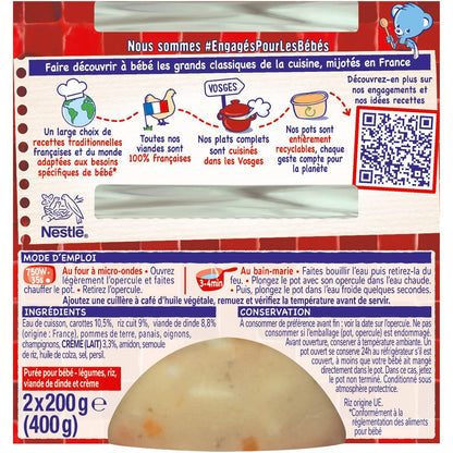 Baby Dish From 12 Months Blanquette Rice Turkey P'tite Recipe NESTLE