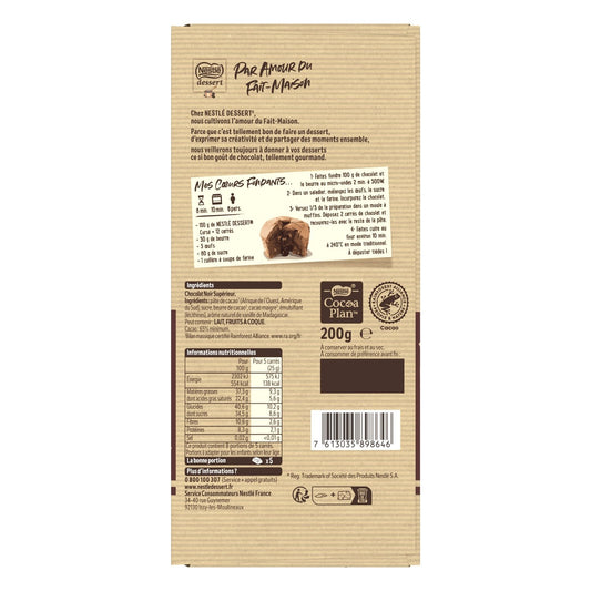 NESTLE Dark Chocolate Bar with a Dark Chocolate Dessert