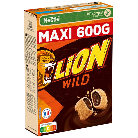 Céréales Lion Wild Caramel et Chocolat NESTLE la boite de 600g