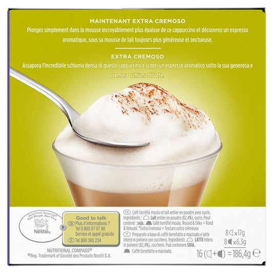 Cappuccino Capsules Compatible Dolce Gusto NESCAFE DOLCE GUSTO