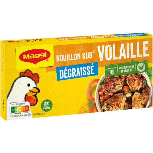 Bouillon Volaille Dégraissé MAGGI la boite de 12 - 120 g
