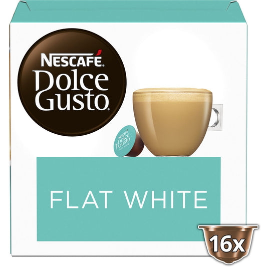 Café Capsules Compatible Dolce Gusto Flat White NESCAFE DOLCE GUSTO