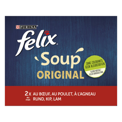 Pâtée pour Chat Adulte Boeuf Poulet Agneau Sélection Campagne FELIX