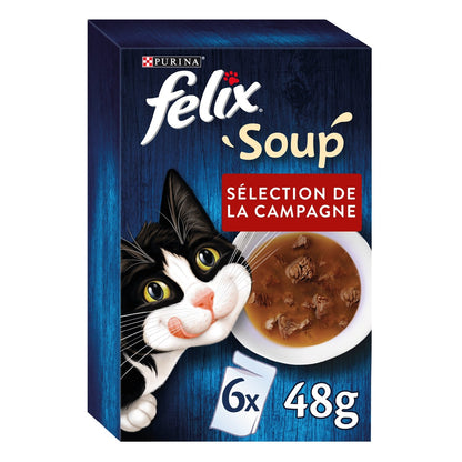 Pâtée pour Chat Adulte Boeuf Poulet Agneau Sélection Campagne FELIX
