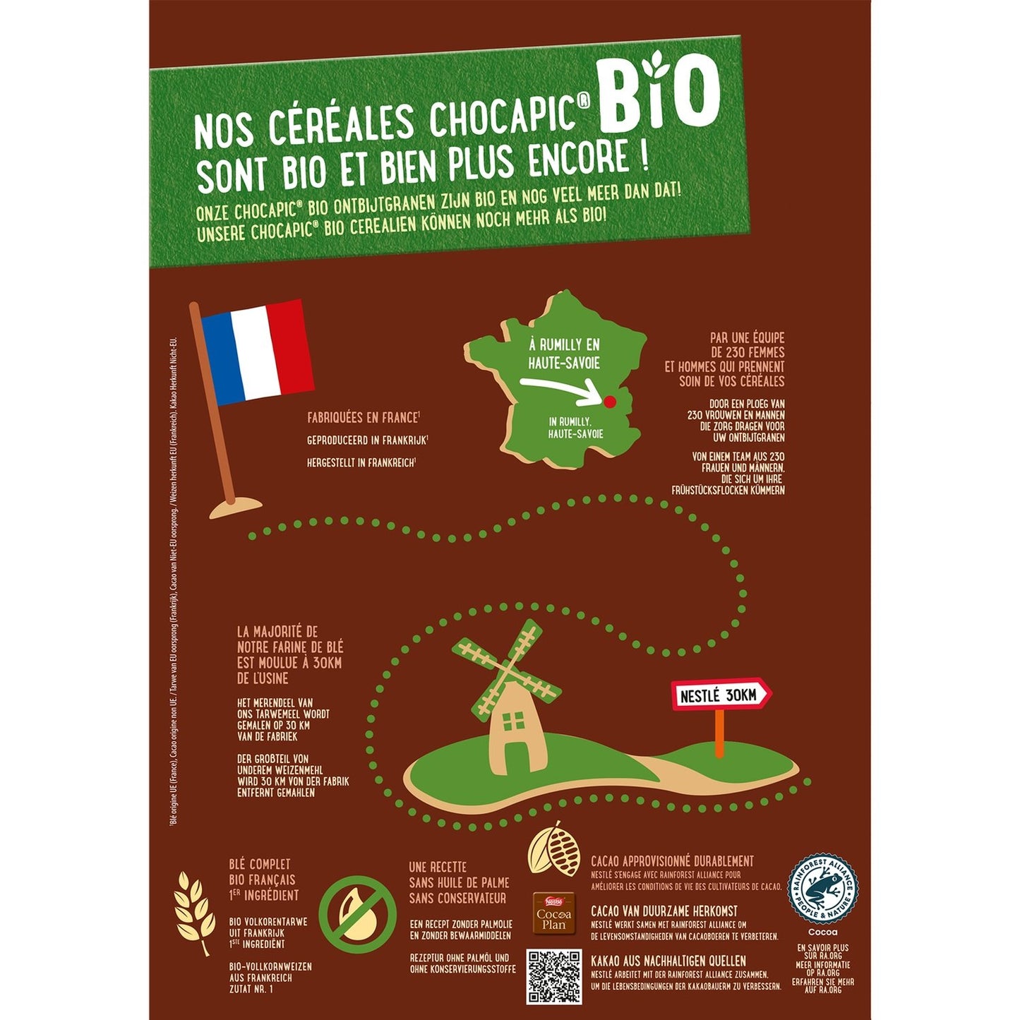 Céréales Chocapic Bio Chocolat NESTLE