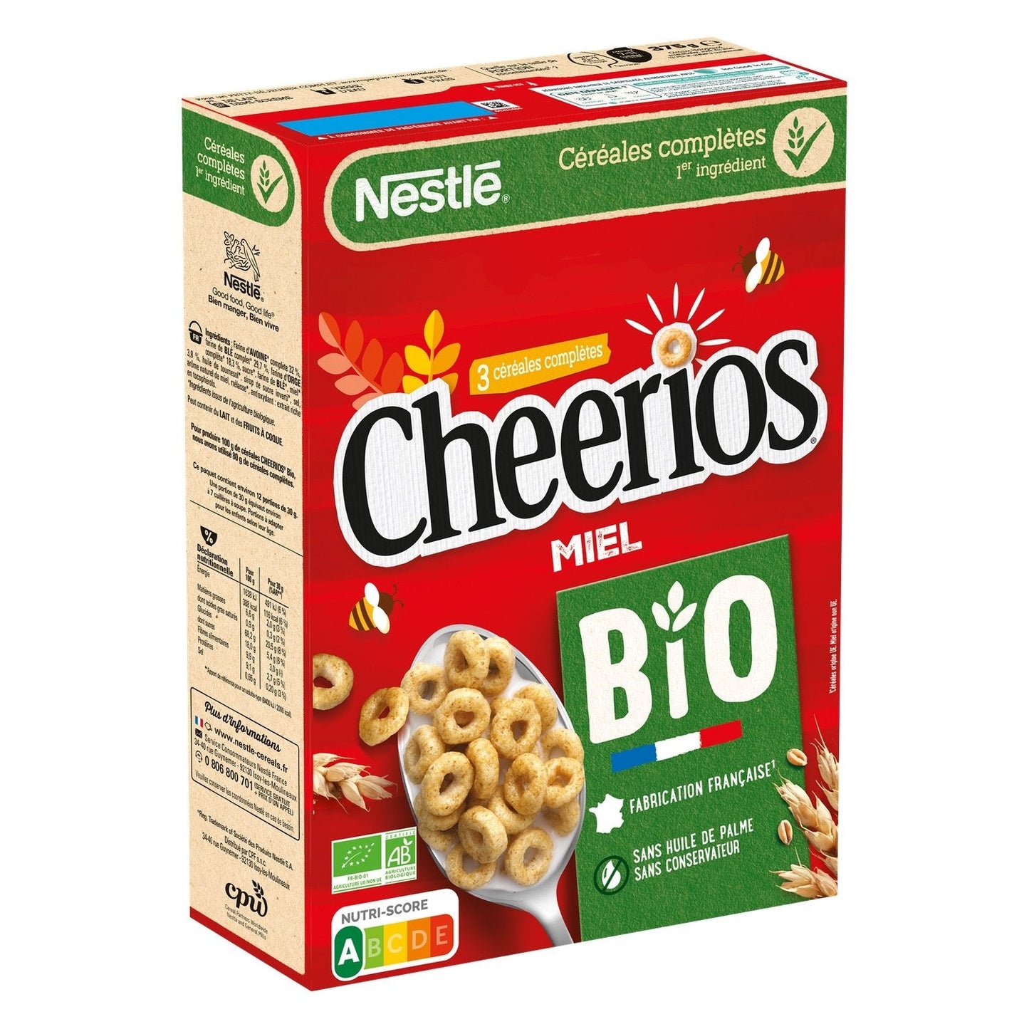 [ANTI-GASPILLAGE] Céréales au Miel Bio CHEERIOS - Date de durabilité minimale : 12/2025