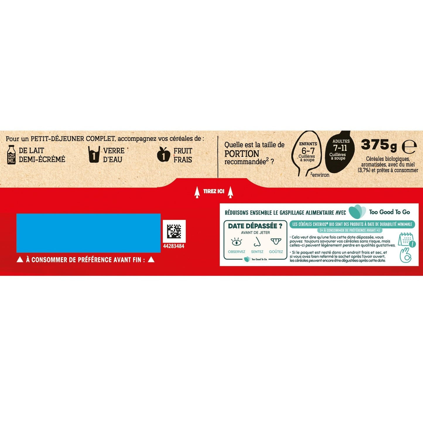 [ANTI-GASPILLAGE] Céréales au Miel Bio CHEERIOS - Date de durabilité minimale : 12/2025