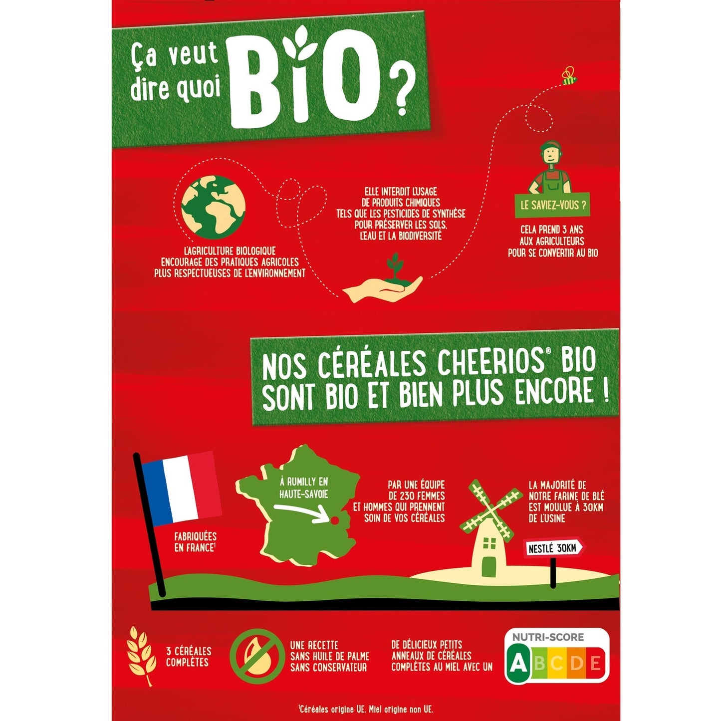 [ANTI-GASPILLAGE] Céréales au Miel Bio CHEERIOS - Date de durabilité minimale : 12/2025