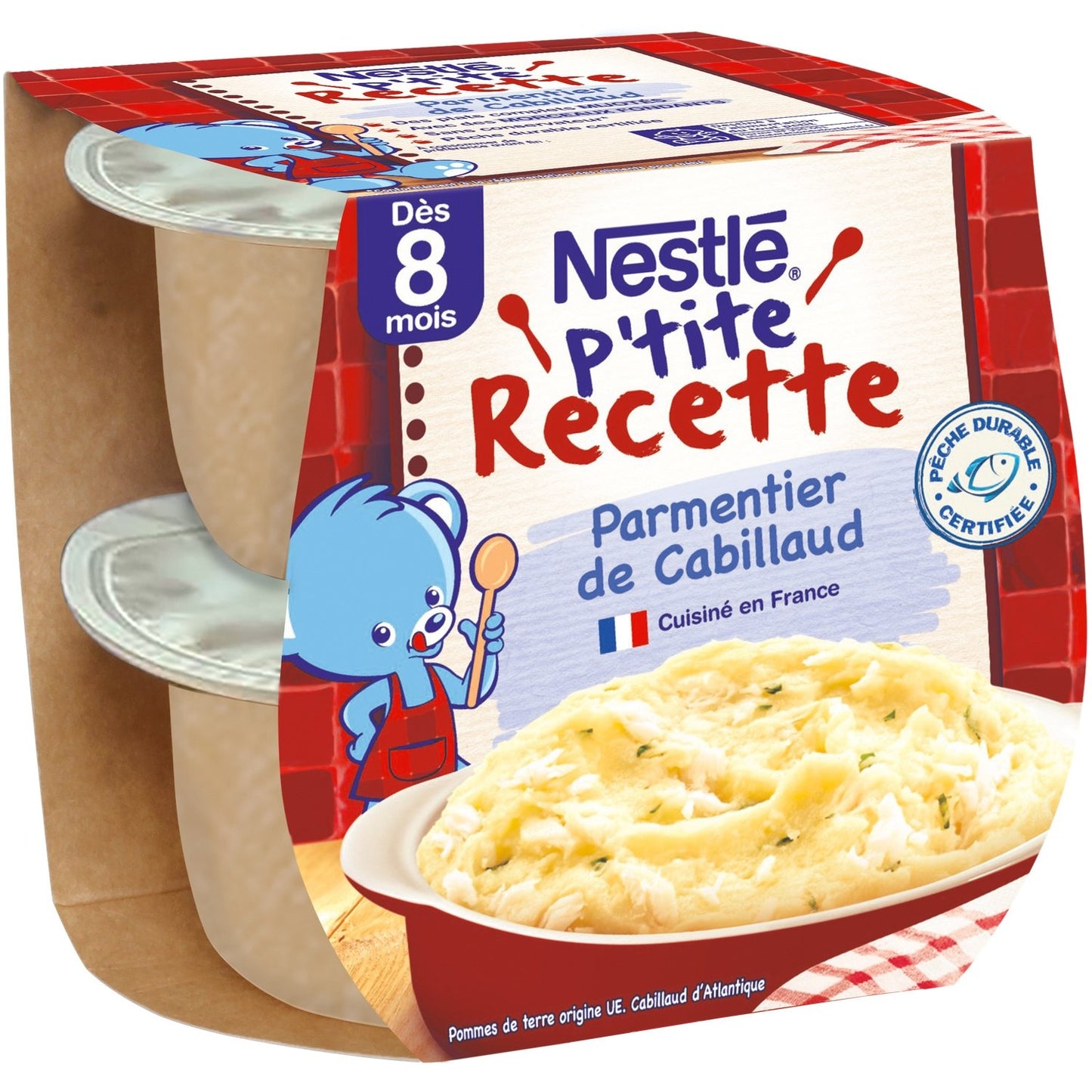 Plat Bébé Bébé Dés 8 Mois Parmentier de Cabillaud P'TITE RECETTE