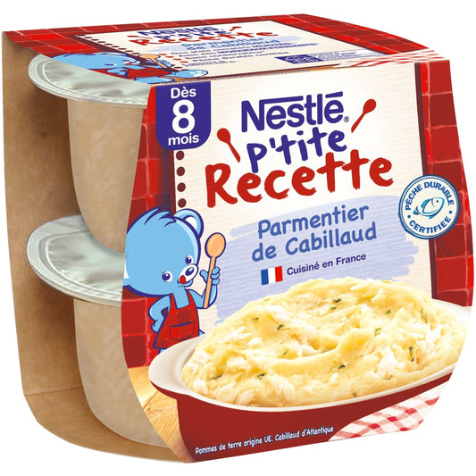 Plat Bébé Bébé Dés 8 Mois Parmentier de Cabillaud P'TITE RECETTE