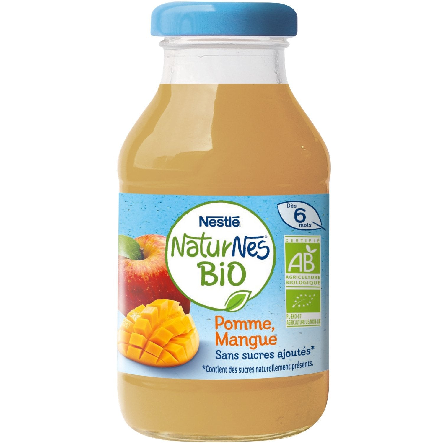 Boisson Bébé Dés 6 Mois, Pomme & Mangue Bio NESTLE bouteille de 200mL