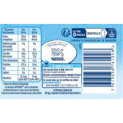 Organic Baby Drinks from 6 Months, Pear &amp; Banana No Added Sugar NESTLE