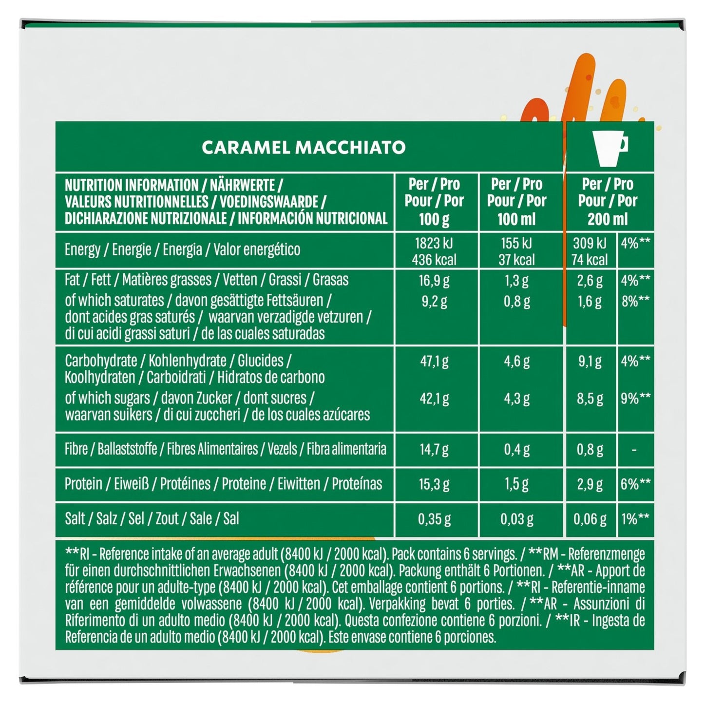 Coffee Capsules Caramel Macchiato Compatible Dolce Gusto STARBUCKS