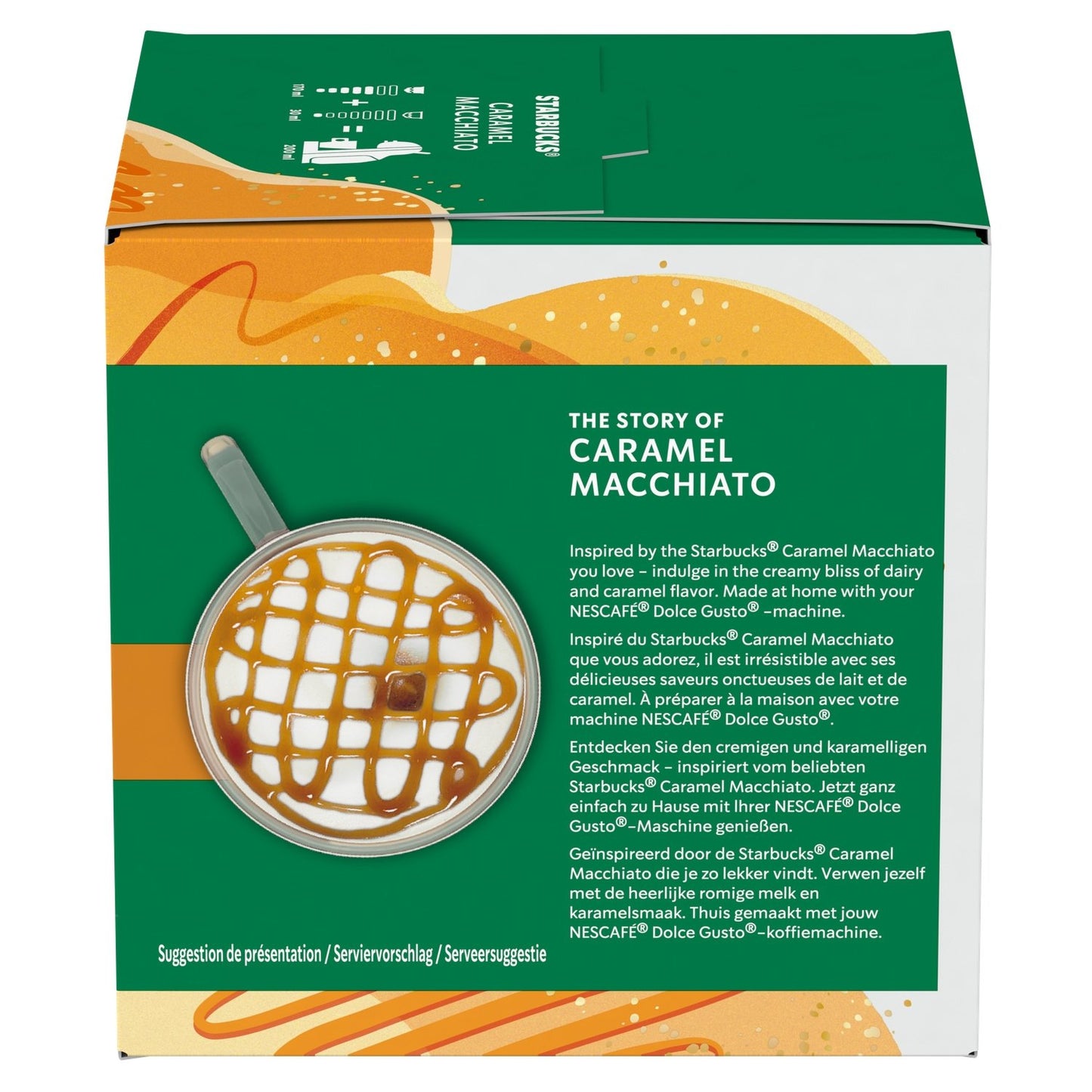 Coffee Capsules Caramel Macchiato Compatible Dolce Gusto STARBUCKS