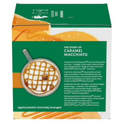 Coffee Capsules Caramel Macchiato Compatible Dolce Gusto STARBUCKS