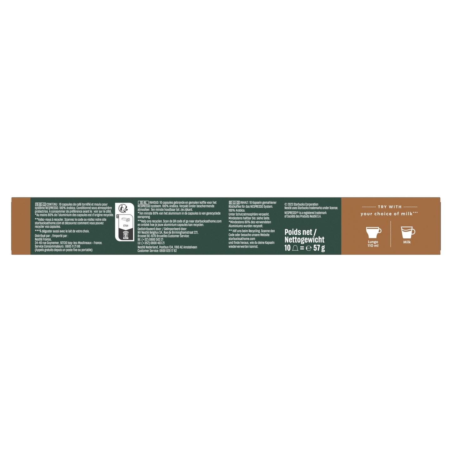 Café Capsules House Blend Lungo Intensité 8 Compatible Nespresso STARBUCKS