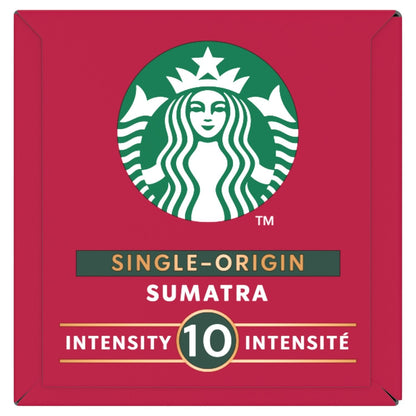 [ANTI-GASPILLAGE] Café Capsules Compatible Nespresso Sumatra Intensité 10 By Nespresso STARBUCKS - Date de durabilité minimale : 17/09/2025