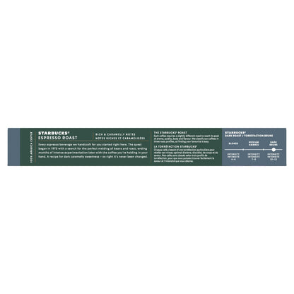 Café Capsules Espresso Roast Intensité 11 Compatible Nespresso STARBUCKS