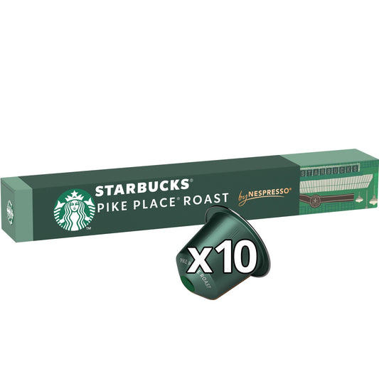 Café Capsules Compatible Nespresso Pike Place Roast Intensité 7 By Nespresso STARBUCKS