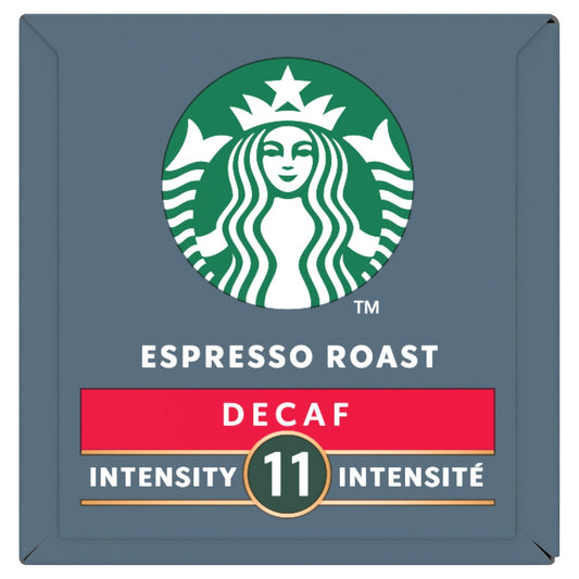 Coffee Capsules Compatible with Nespresso Espresso Roast Decaf Intensity 11 By Nespresso STARBUCKS