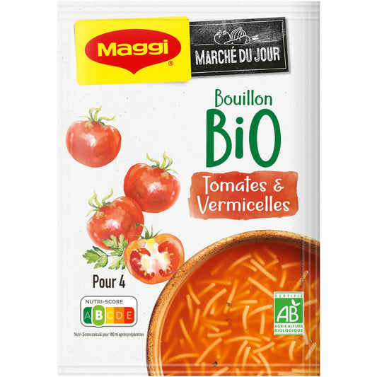 Soupe Déshydratée Tomates Vermicelles Blé Bio MAGGI la boite de 70g