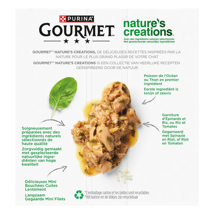 Pâtée pour Chat Adulte en Sauce Poisson Thon Nature's Creations GOURMET