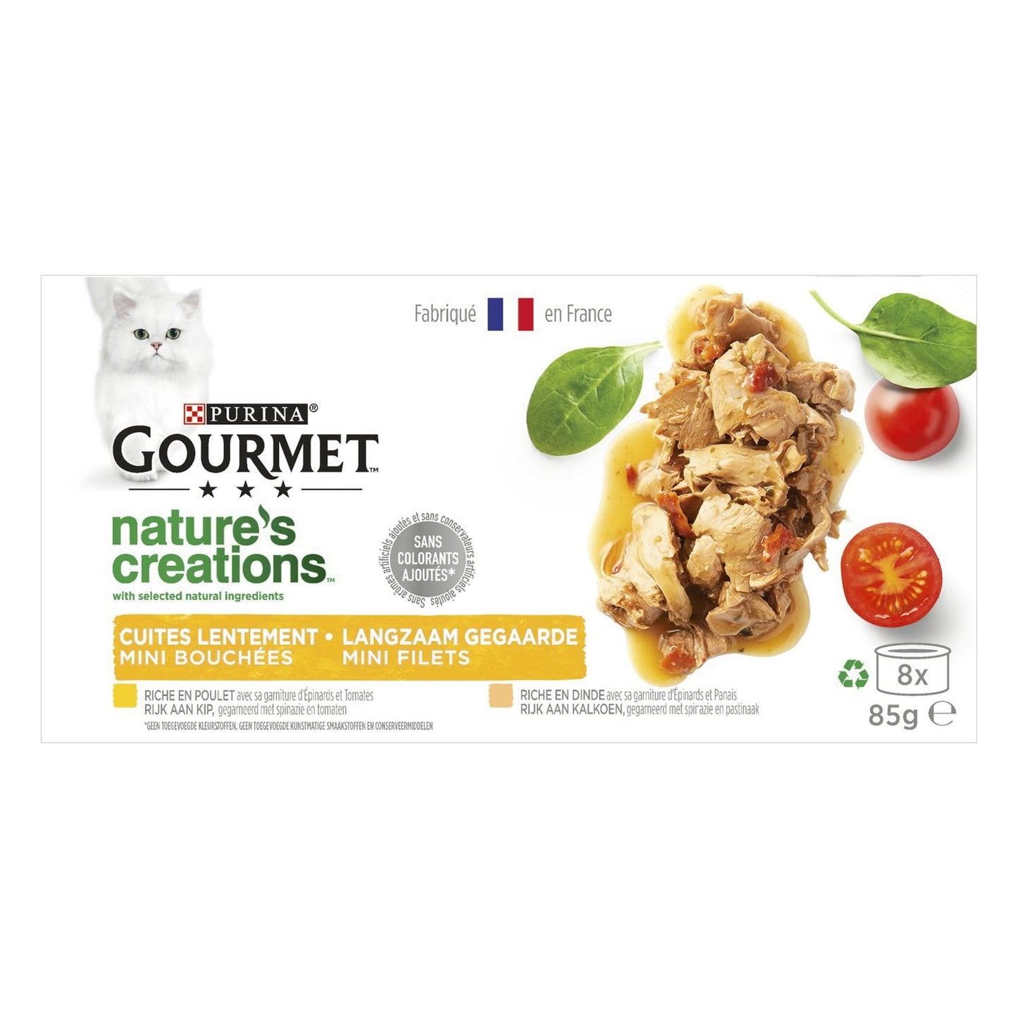 Pâtée pour Chat Adulte en Sauce Poulet Dinde Nature's Creations GOURMET