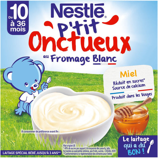Dessert Bébé Fromage Blanc & Miel P'TIT ONCTUEUX NESTLE